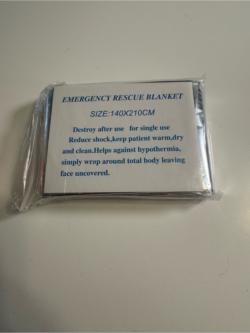 Emergency Rescue Blanket - Silver - Picture 2 of 3